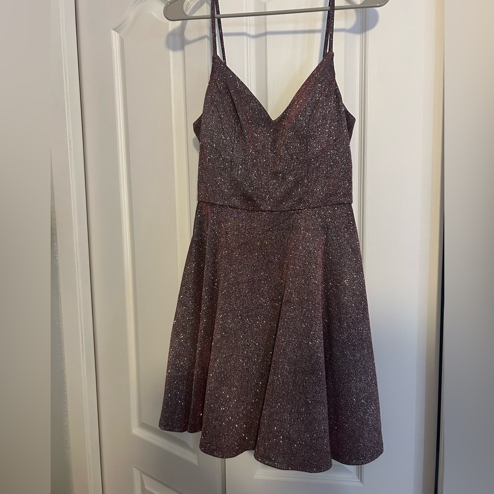 City Studio Glittering Pink Dress